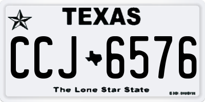 TX license plate CCJ6576