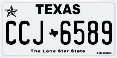 TX license plate CCJ6589