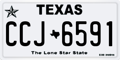 TX license plate CCJ6591