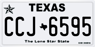 TX license plate CCJ6595