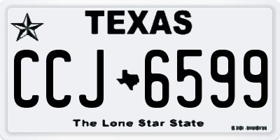 TX license plate CCJ6599