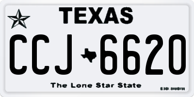 TX license plate CCJ6620