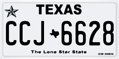 TX license plate CCJ6628