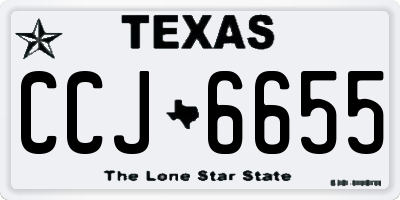 TX license plate CCJ6655