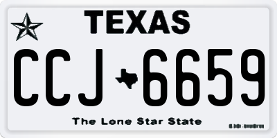 TX license plate CCJ6659