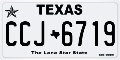 TX license plate CCJ6719