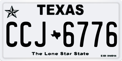 TX license plate CCJ6776