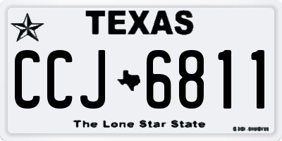 TX license plate CCJ6811
