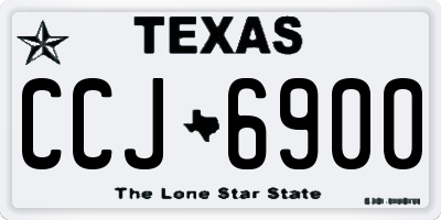 TX license plate CCJ6900