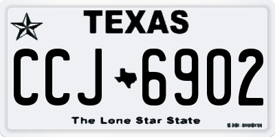 TX license plate CCJ6902