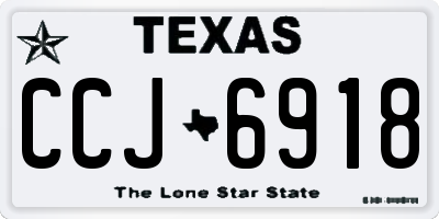 TX license plate CCJ6918
