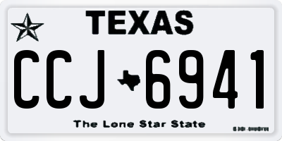 TX license plate CCJ6941