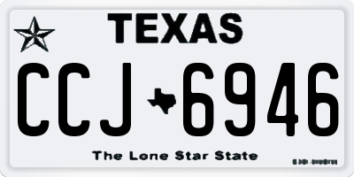TX license plate CCJ6946