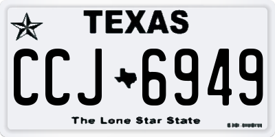 TX license plate CCJ6949