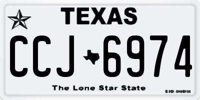 TX license plate CCJ6974