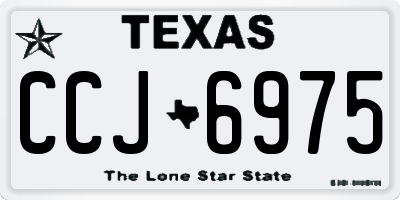 TX license plate CCJ6975