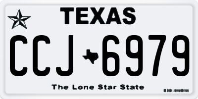 TX license plate CCJ6979