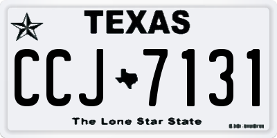 TX license plate CCJ7131