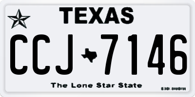 TX license plate CCJ7146