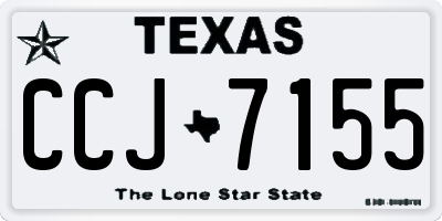 TX license plate CCJ7155