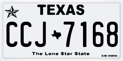 TX license plate CCJ7168