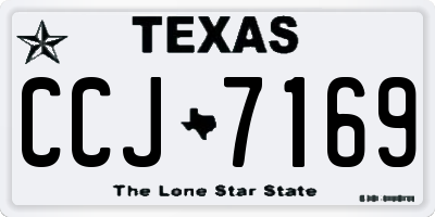 TX license plate CCJ7169