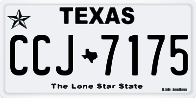 TX license plate CCJ7175