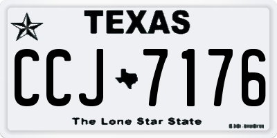 TX license plate CCJ7176