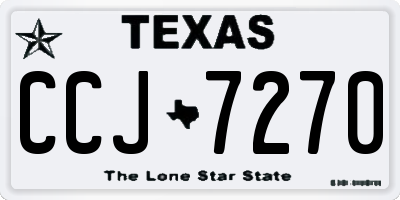 TX license plate CCJ7270