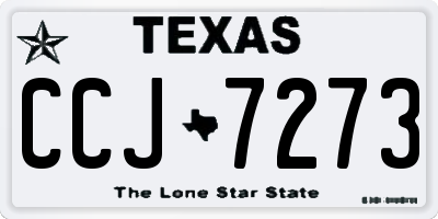 TX license plate CCJ7273