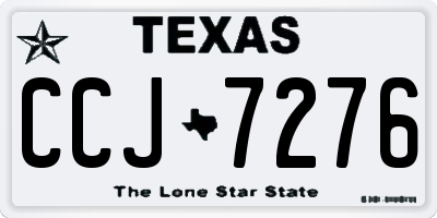 TX license plate CCJ7276