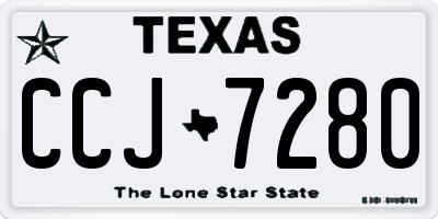 TX license plate CCJ7280
