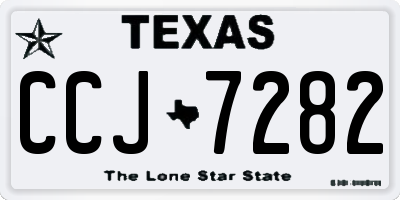 TX license plate CCJ7282