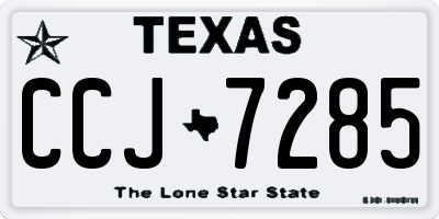 TX license plate CCJ7285