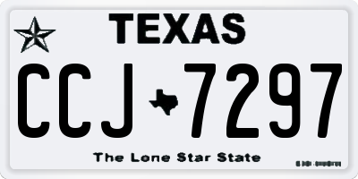 TX license plate CCJ7297