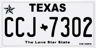 TX license plate CCJ7302