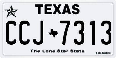 TX license plate CCJ7313