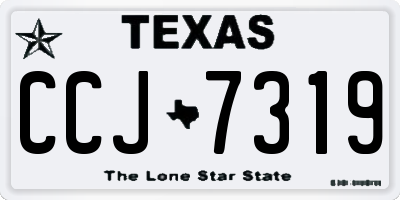 TX license plate CCJ7319