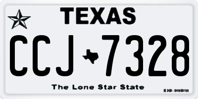 TX license plate CCJ7328