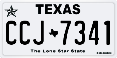 TX license plate CCJ7341