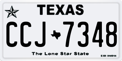 TX license plate CCJ7348