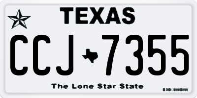 TX license plate CCJ7355