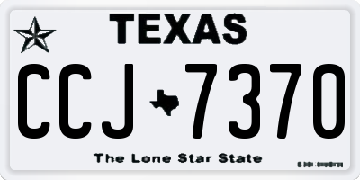 TX license plate CCJ7370