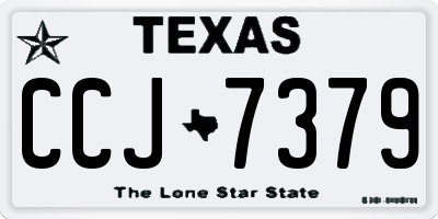 TX license plate CCJ7379