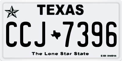 TX license plate CCJ7396