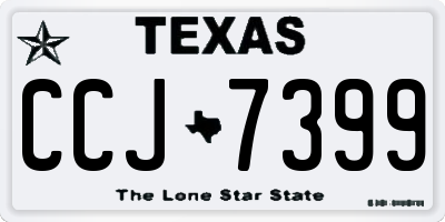 TX license plate CCJ7399
