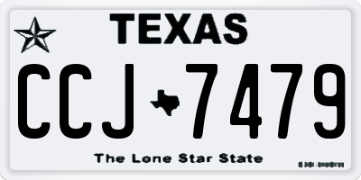 TX license plate CCJ7479