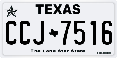 TX license plate CCJ7516