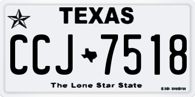 TX license plate CCJ7518