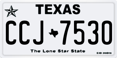 TX license plate CCJ7530